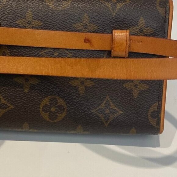 LOUIS VUITTON POCHETTE FLORENTINE BUM BAG MONOGRAM M51855 FL0073 58784 - Picture 11 of 14